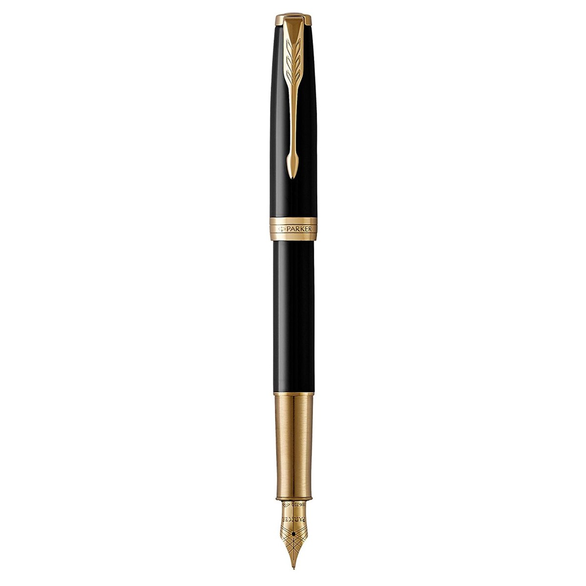 Ручка перьевая Parker Sonnet Black Lacque GT черная, 0,8мм, подарочная упаковка
