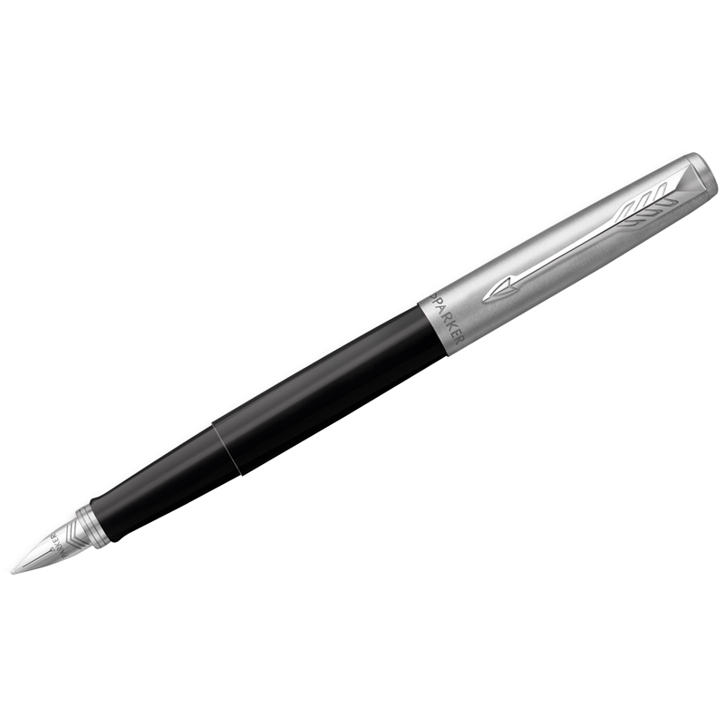 Ручка перьевая Parker Jotter Originals Black Chrome CT синяя, 0,8мм, подарочная упаковка
