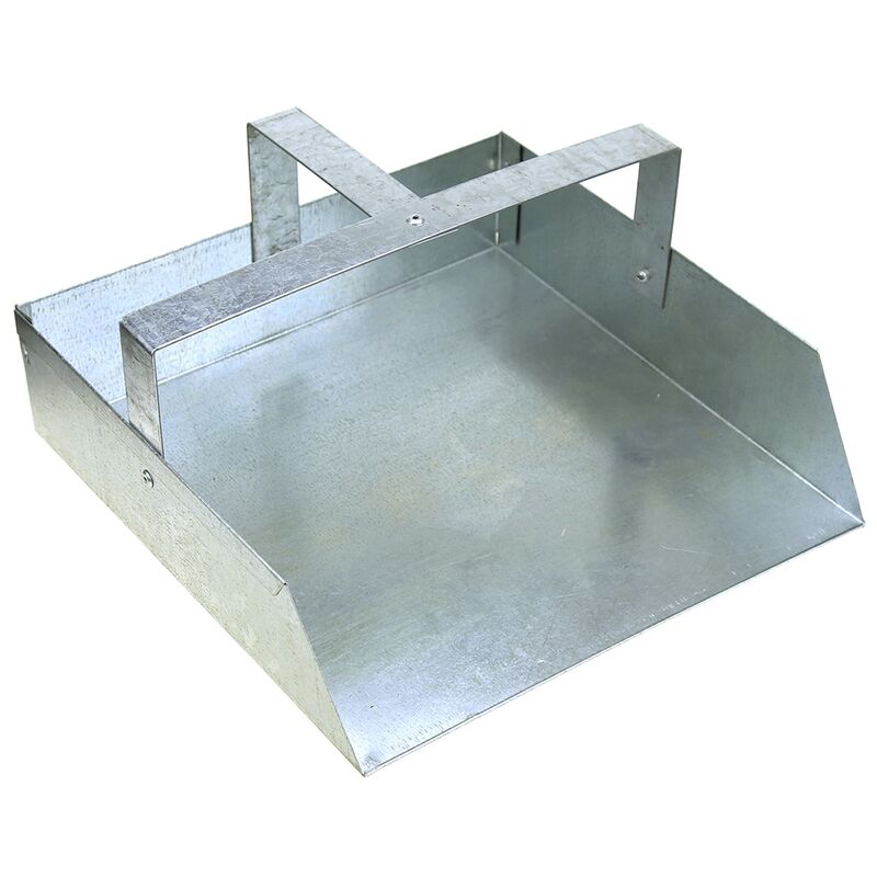 Совок дворницкий 31х31х8см с Т-образной ручкой оцинкованный