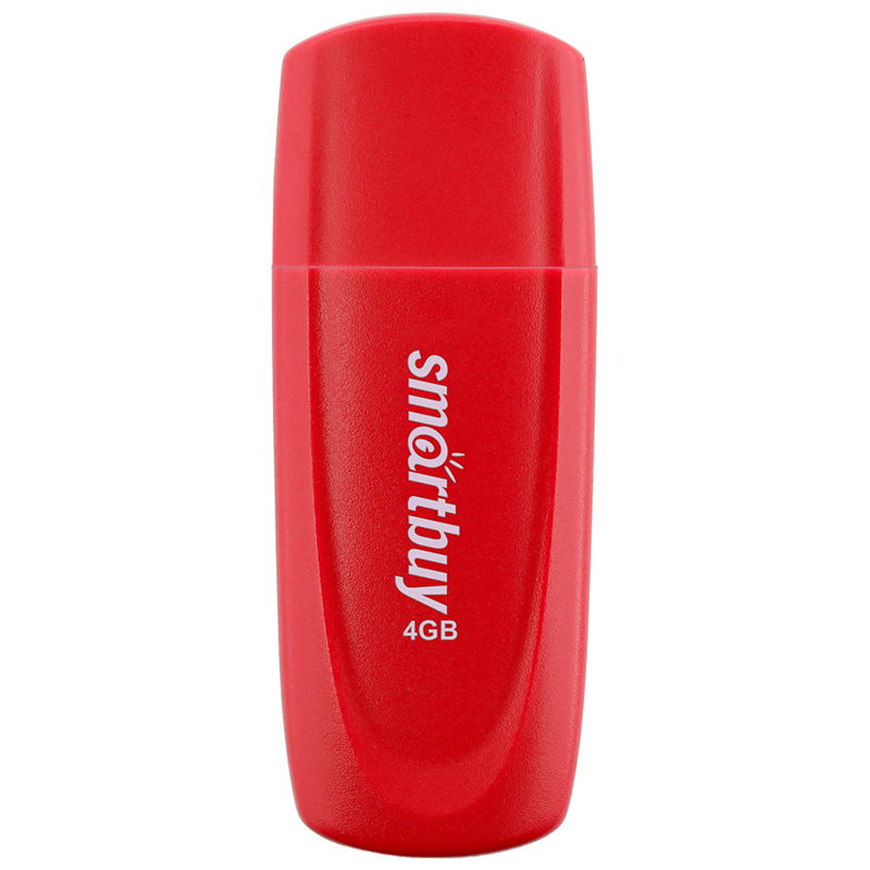 Память Smart Buy Scout 4GB, USB 2.0 Flash Drive, красный