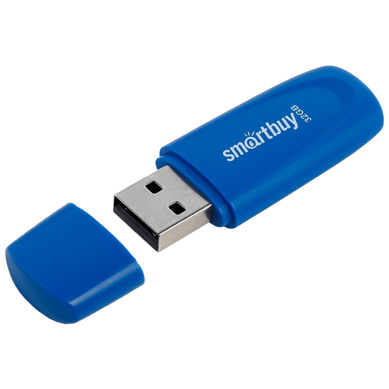 Память Smart Buy Scout 32GB, USB 2.0 Flash Drive, синий