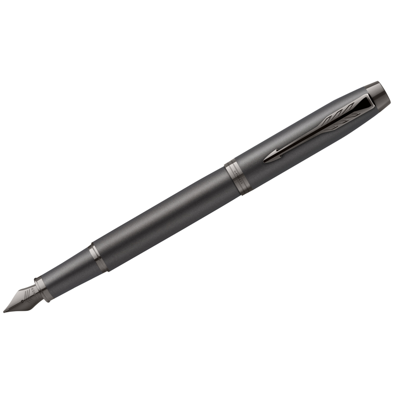 Ручка перьевая Parker IM Professionals Monochrome Titanium синяя, 0,8мм, подарочная упаковка