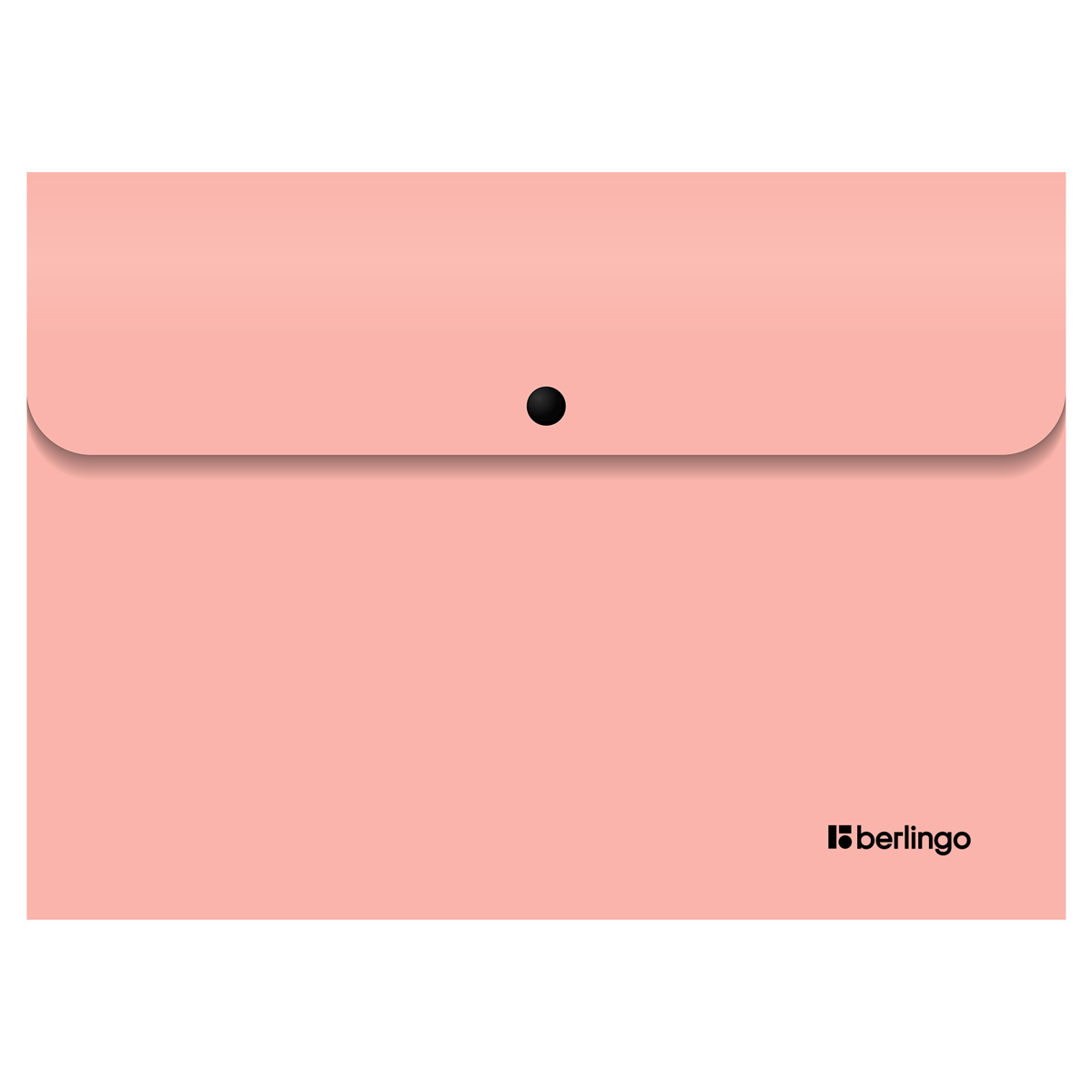 Папка-конверт А4 на кнопке 330мкм Berlingo Instinct фламинго