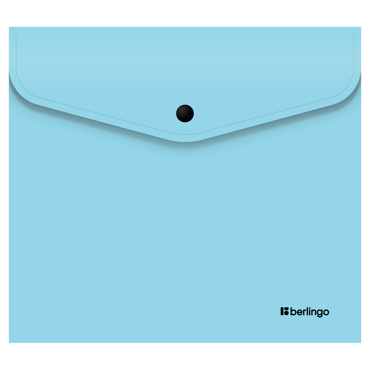Папка-конверт А5+ на кнопке 200мкм Berlingo Instinct аквамарин