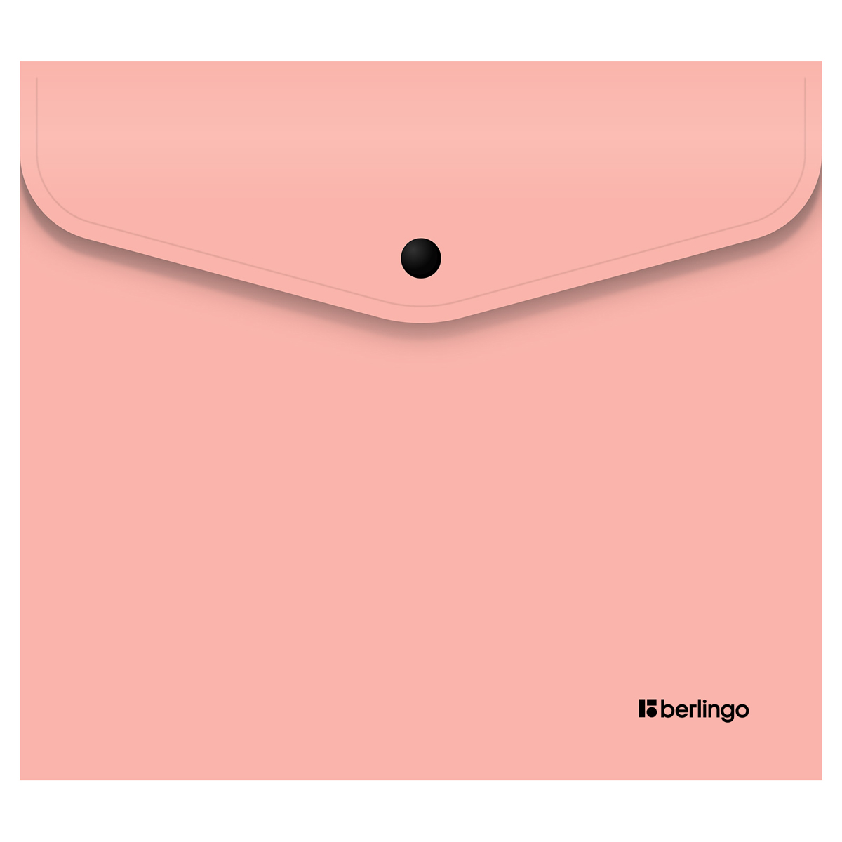 Папка-конверт А5+ на кнопке 200мкм Berlingo Instinct фламинго