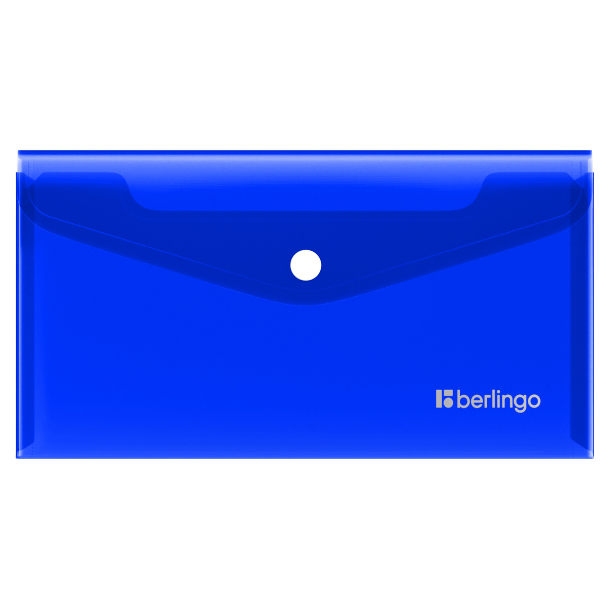 Папка-конверт С6 на кнопке 200мкм Berlingo No Secret синяя