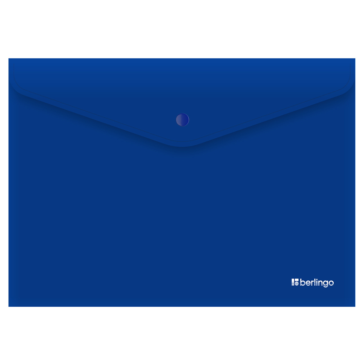 Папка-конверт А4 на кнопке 200мкм Berlingo City Style непрозрачная синяя