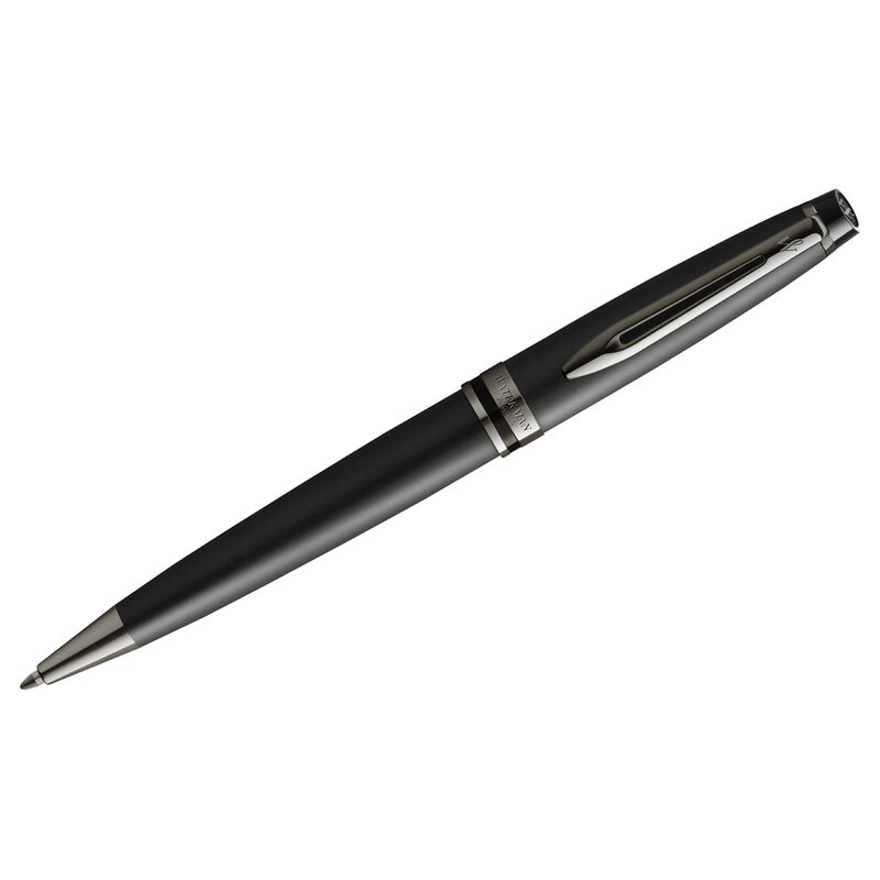 Ручка шарик. Waterman "Expert Metallic Black RT" синяя, 1,0мм, подарочная упаковка