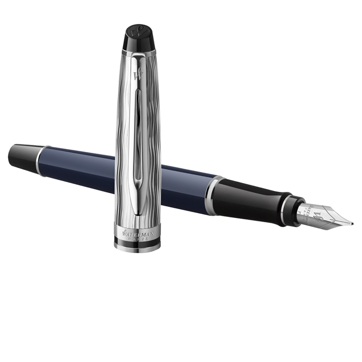Ручка перьевая Waterman Expert SE Deluxe Blue CT синяя, 0,8мм, подарочная упаковка