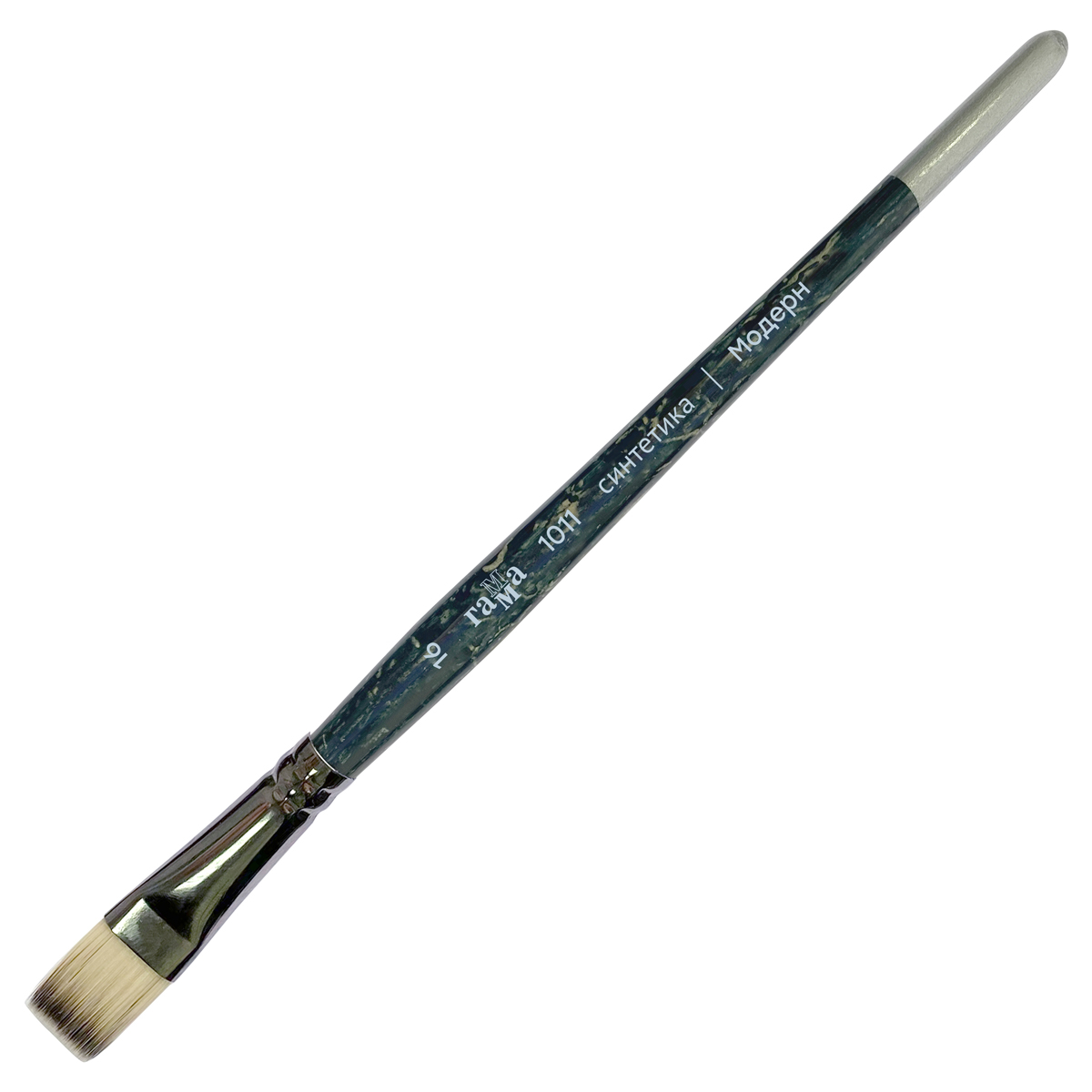 Кисть художественная синтетика Гамма "Модерн", плоская №16, короткая ручка
