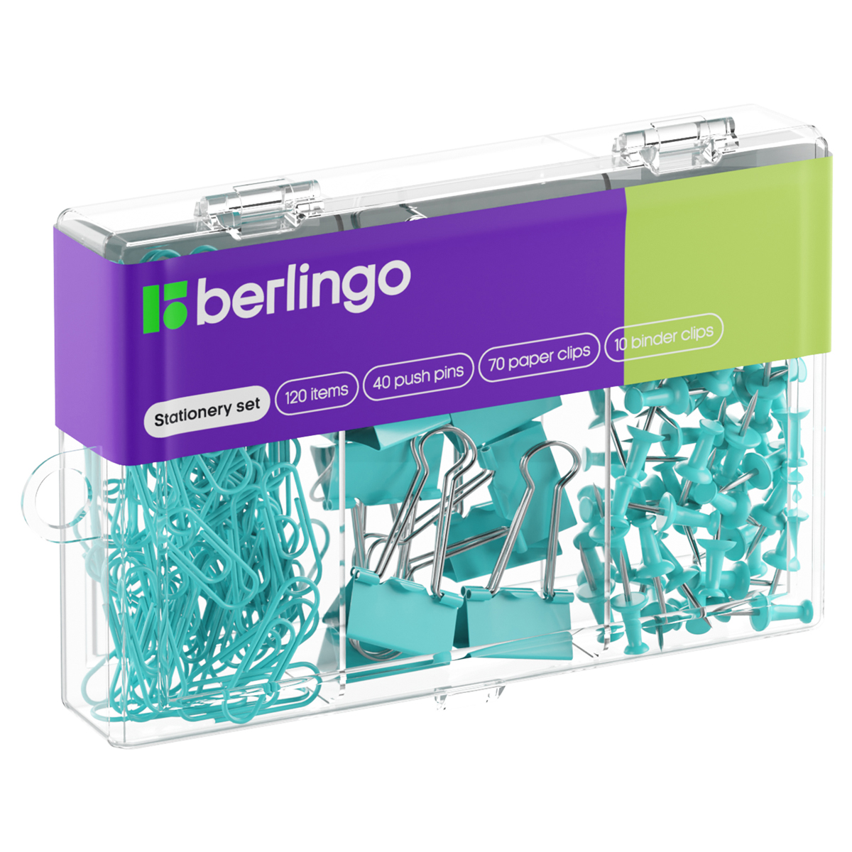 Набор канцелярский Berlingo 120 пр. голубой пластиковая упаковка