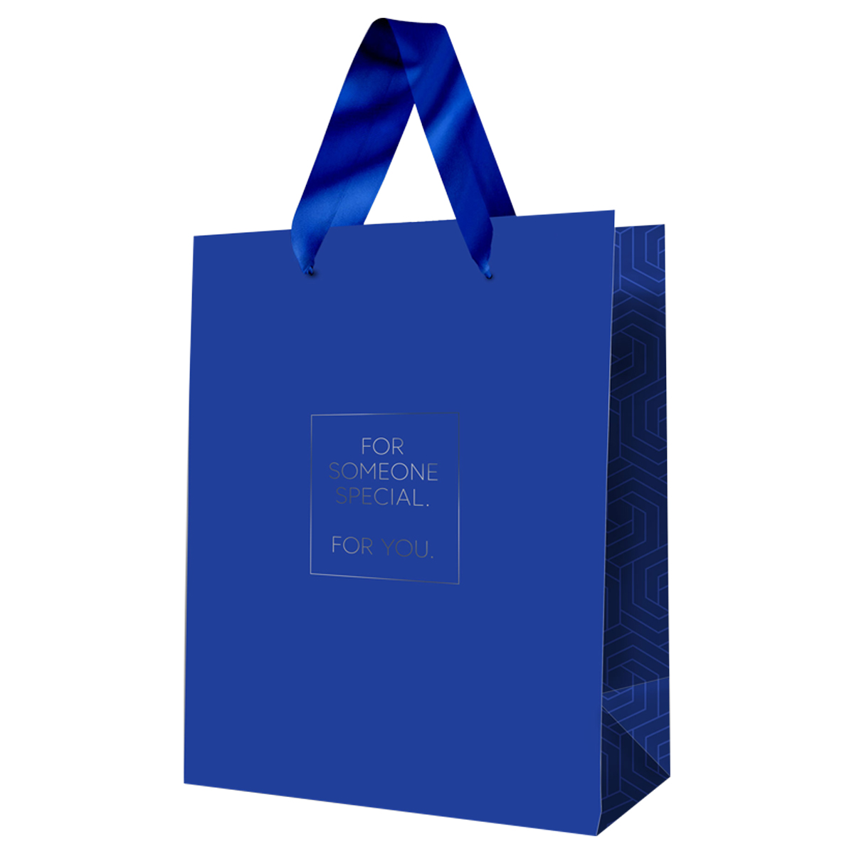 Пакет подарочный 11*14*6,5см MESHU "Классика. Синий", ламинированный