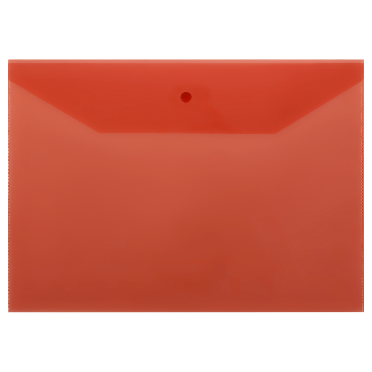 Папка-конверт А4 на кнопке 120мкм красная СТАММ