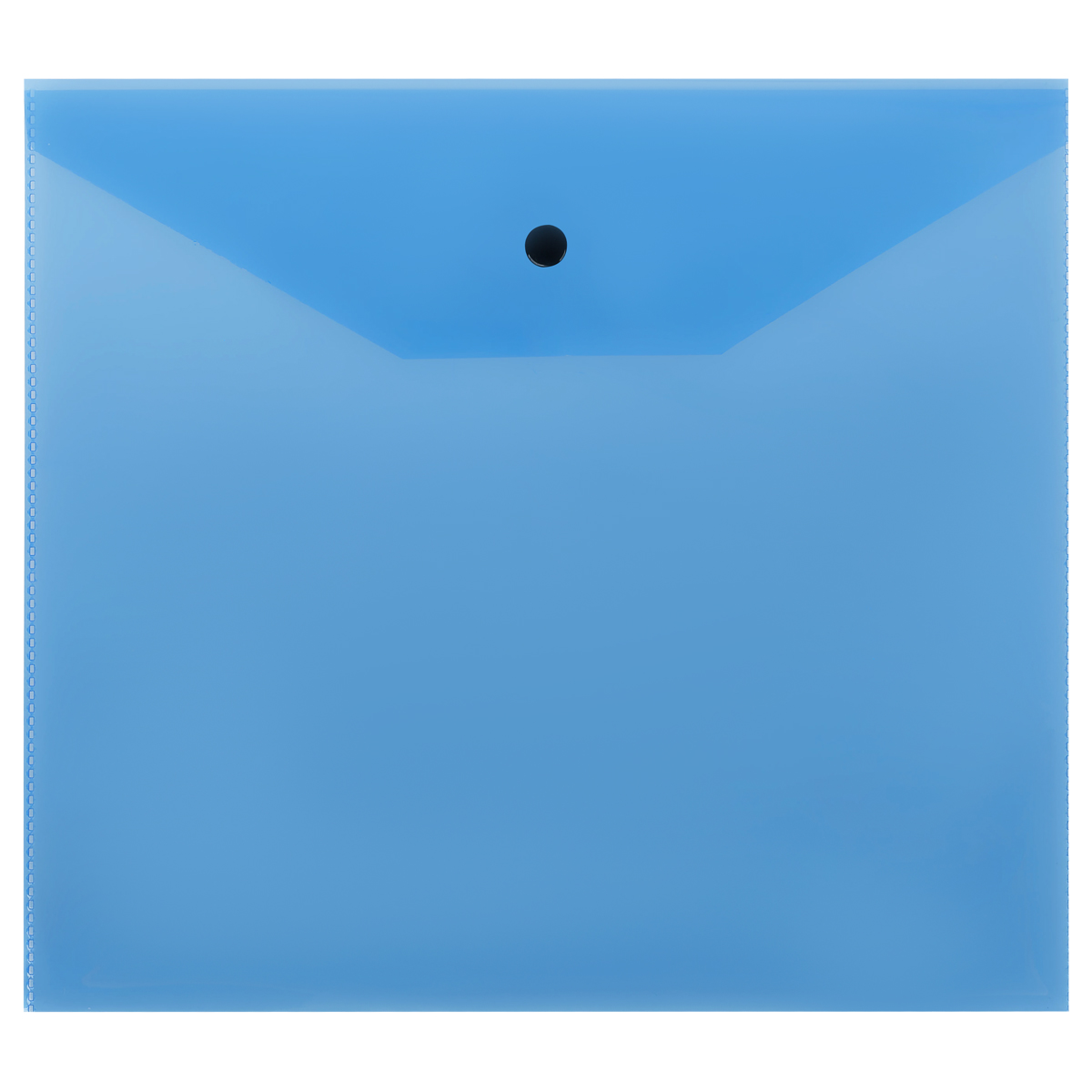 Папка-конверт А5+ на кнопке 120мкм синяя СТАММ