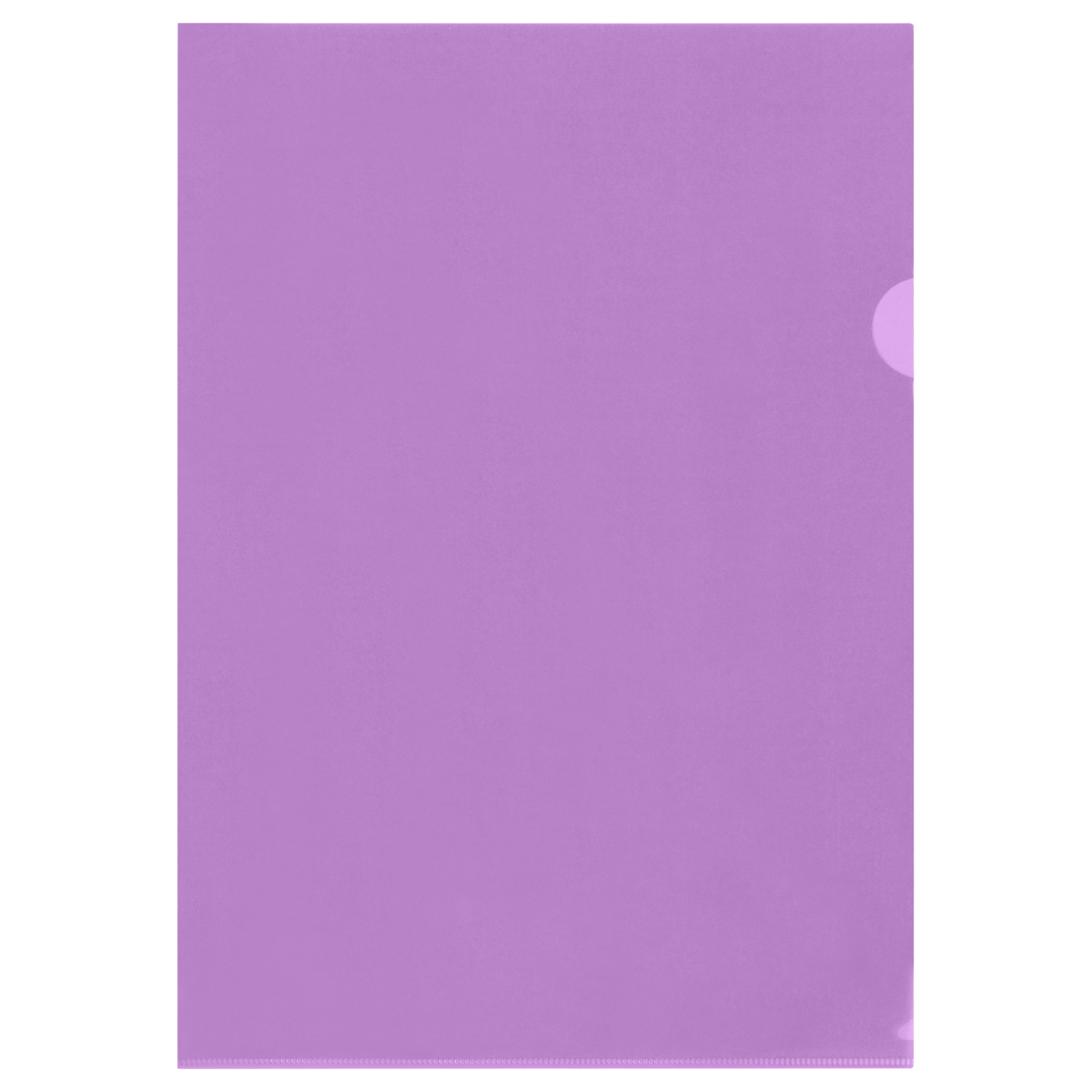 Папка-уголок А4 150мкм фиолетовая