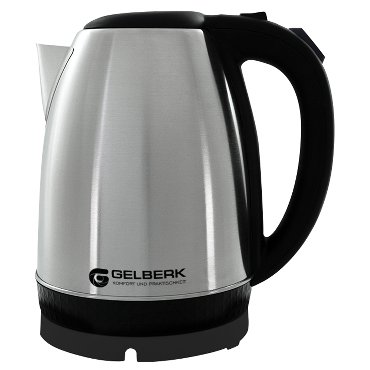 Чайник электрический Gelberk GL-451, 1,8л, 1500Вт, нержавеющая сталь, черный