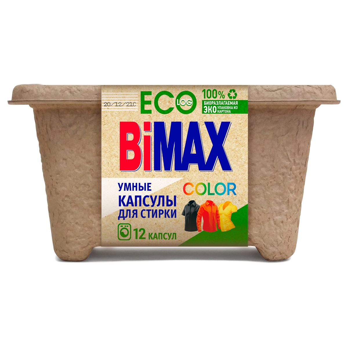 Капсулы для стирки BiMax ЭКО Color 12шт