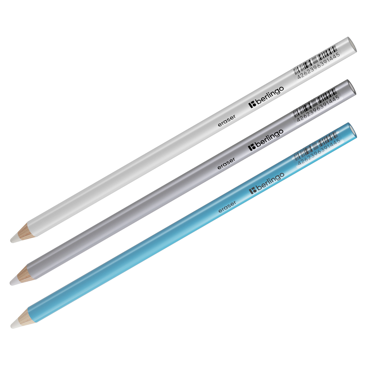 Ластик-карандаш Berlingo Eraze 860 круглый цвета ассорти
