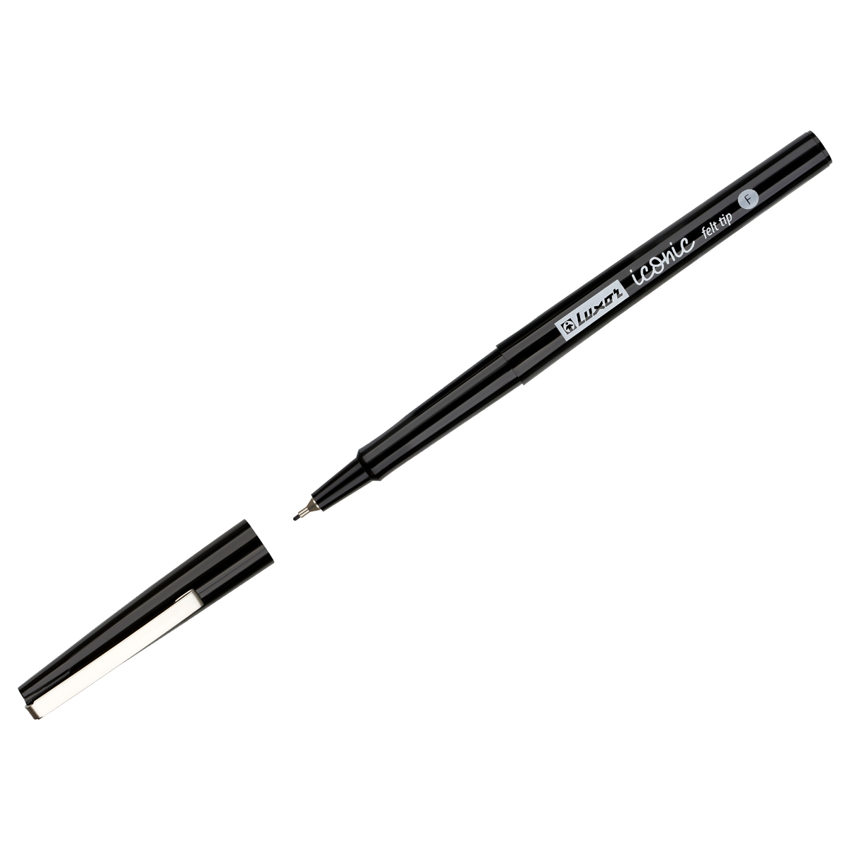 Ручка капиллярная Luxor Iconic F черная 05мм