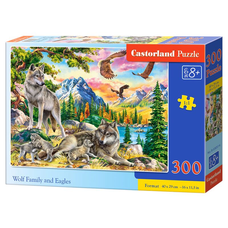 Пазл300 эл. Castorland "Семья волков"