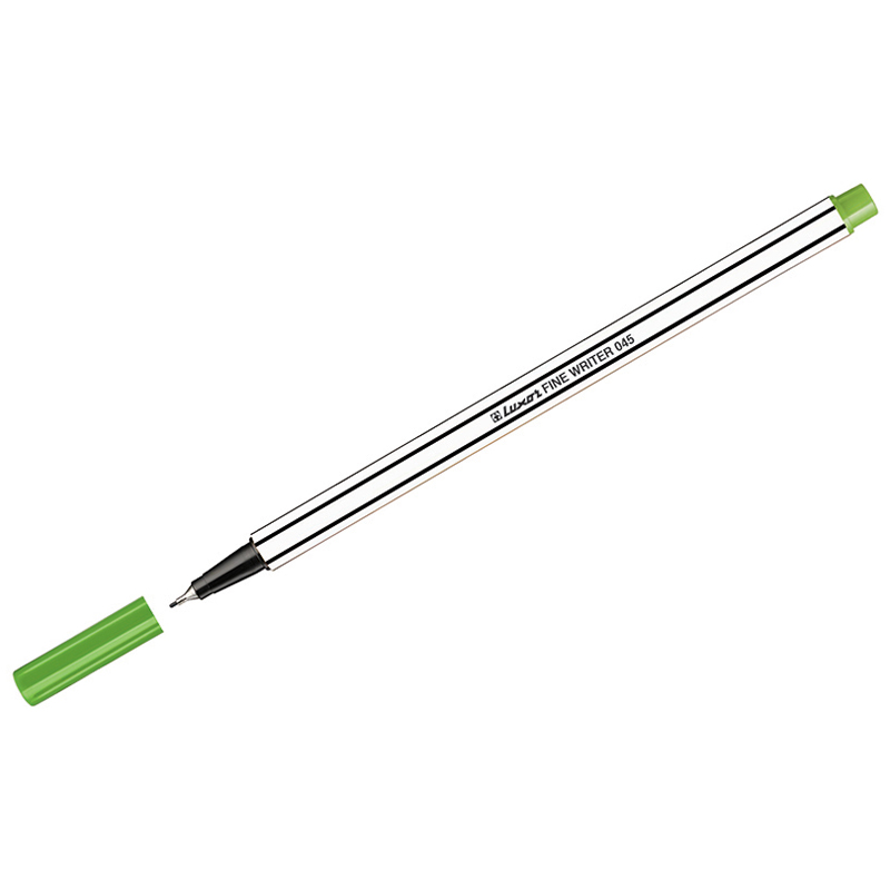 Ручка капиллярная Luxor Fine Writer 045 светло-зеленая 08мм