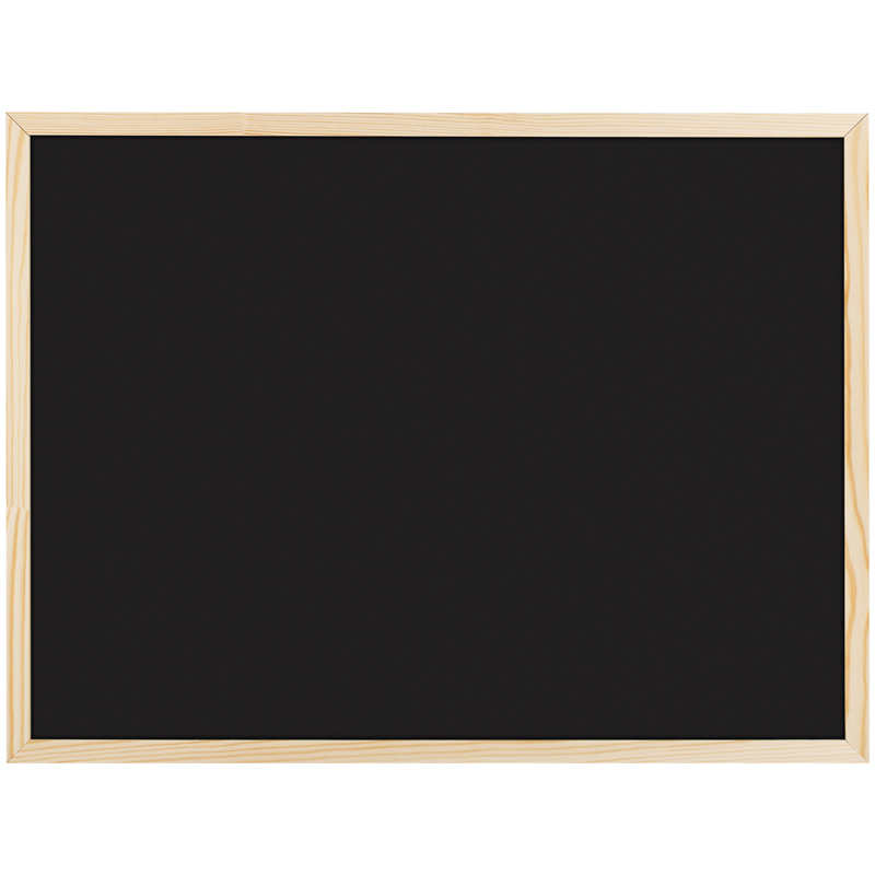Доска магнитно-меловая 45*60см OfficeSpace деревянная рамка, черная