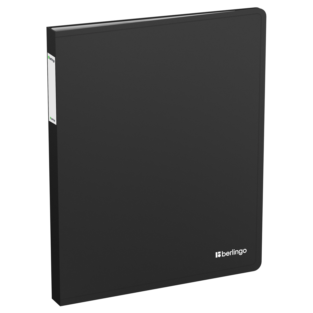 Папка файловая 40 черная 25мм 700мкм Berlingo Soft Touch с внутр. карманом