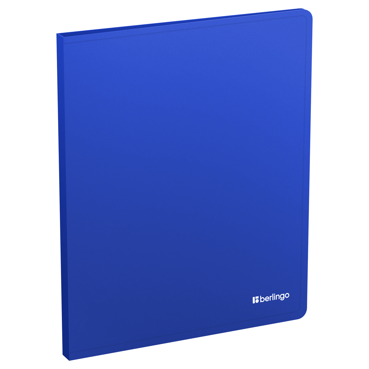 Папка с прижимом Berlingo Soft Touch 17мм 700мкм синяя с внутр. карманом