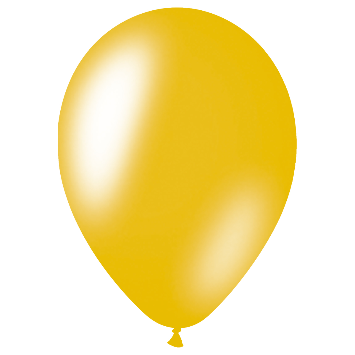 Воздушные шары 50шт М12/30см MESHU металлик желтый