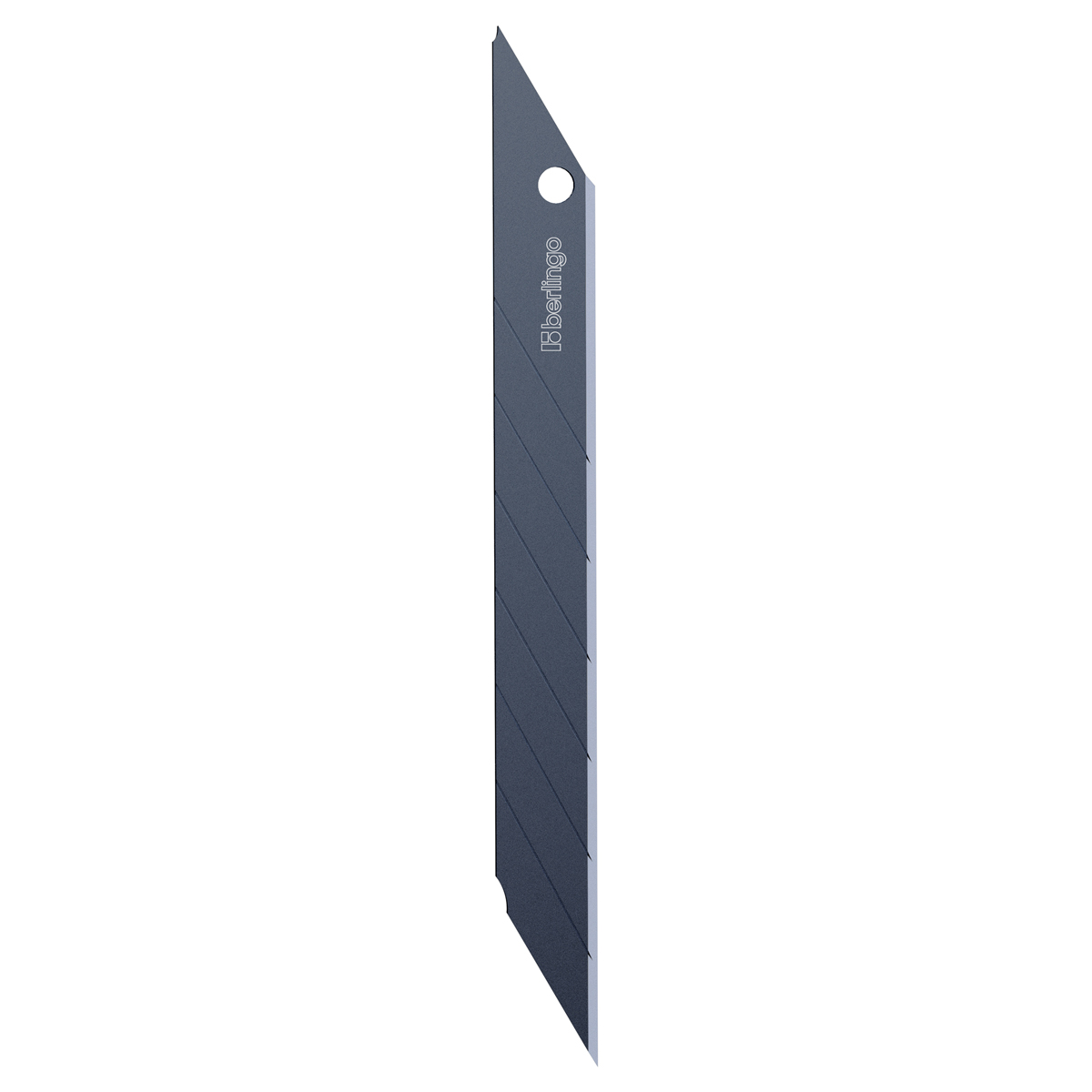Лезвия для ножа 9мм Berlingo 5шт черный цвет, в пластиковом пенале