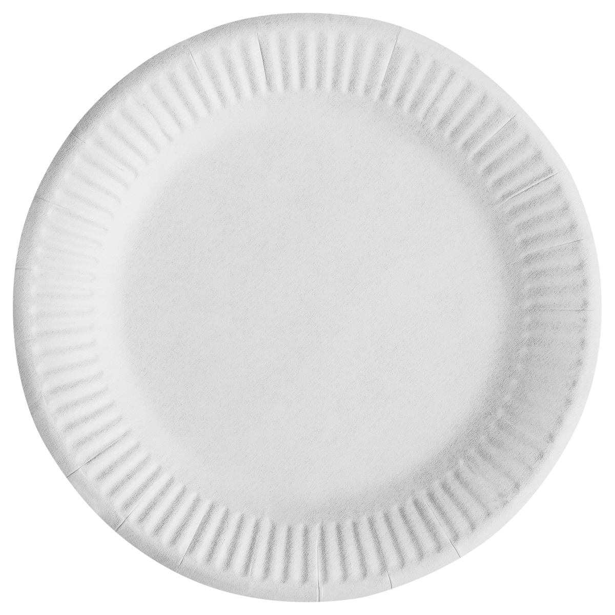 Тарелка бумажная 18см 100шт белые мелов