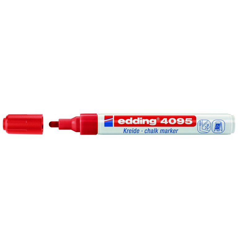 Маркер меловой Edding E-4095 chalk marker красный_002