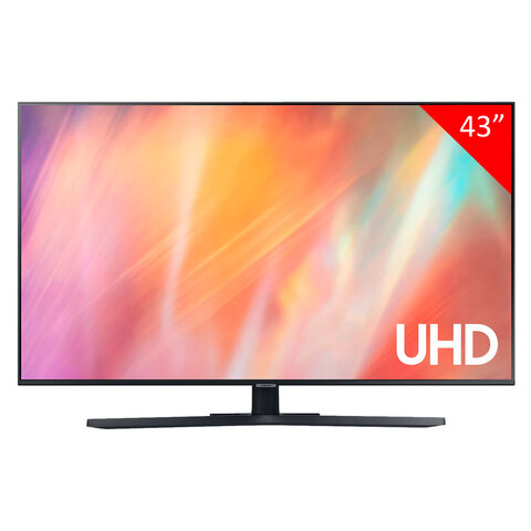 Телевизор SAMSUNG UE43AU7500UXRU, 43 (109 см), 3840x2160, 4K, 16:9, SmartTV, WiFi, Bluetooth, черный