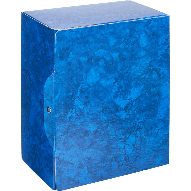 Короб архивный Attache на кнопке 150мм, синий мрам, ламин.картон