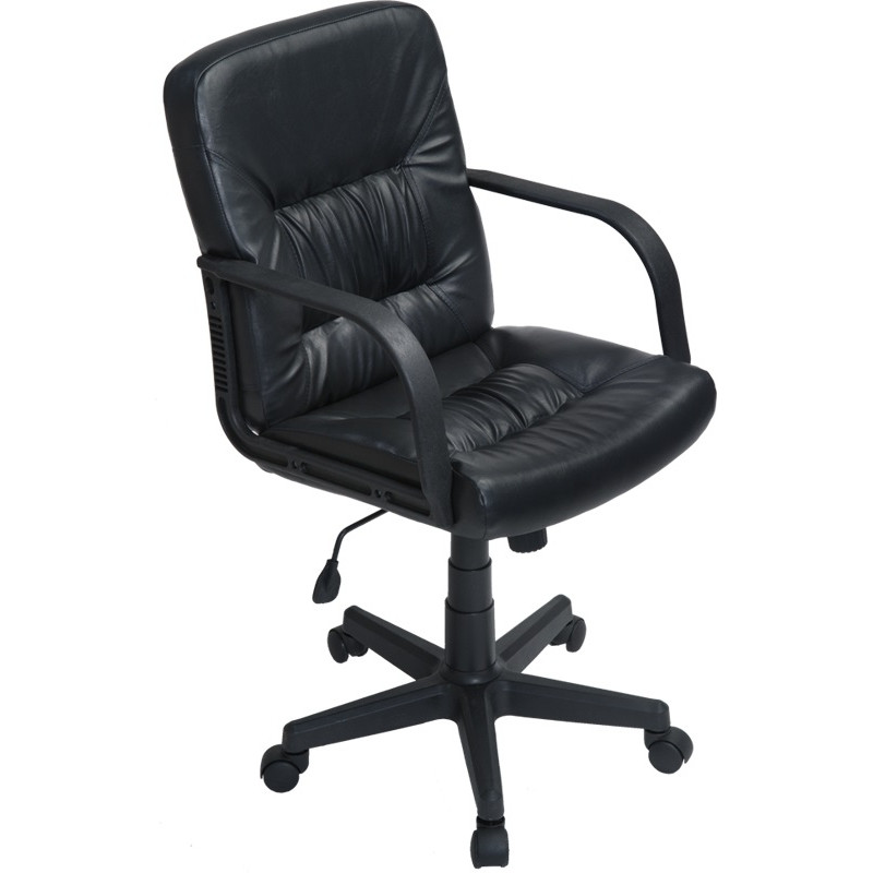 Кресло FA_руководителя Чери к/з черный DO350, пластик черный