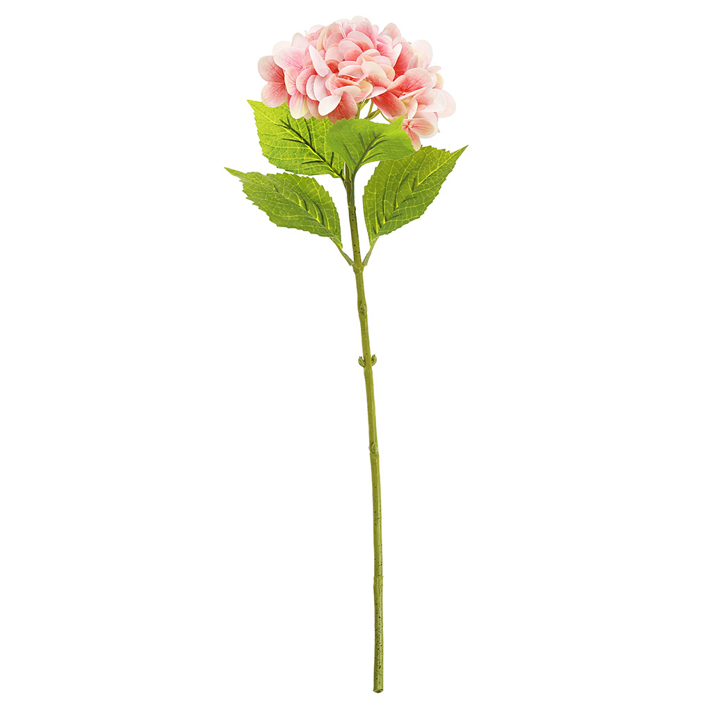 Цветок "Гортензия" цвет - розовый, 68см, 1 цветок - д16х11см (Китай)