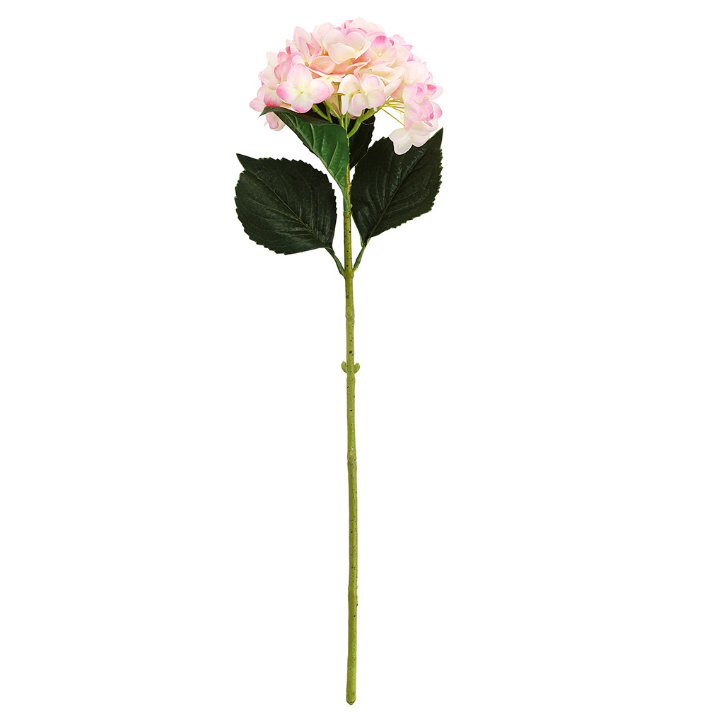 Цветок "Гортензия" цвет - розовый, 68см, 1 цветок - д16х10см (Китай)