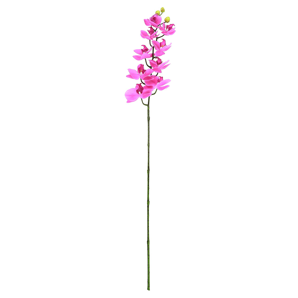 Цветок "Орхидея" цвет - темно-сиреневый, 98см, 9 цветков, 3 бутона (Китай)