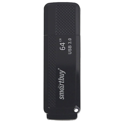 Флеш-диск 64 GB SMARTBUY Dock USB 3.0, черный, SB64GBDK-K3