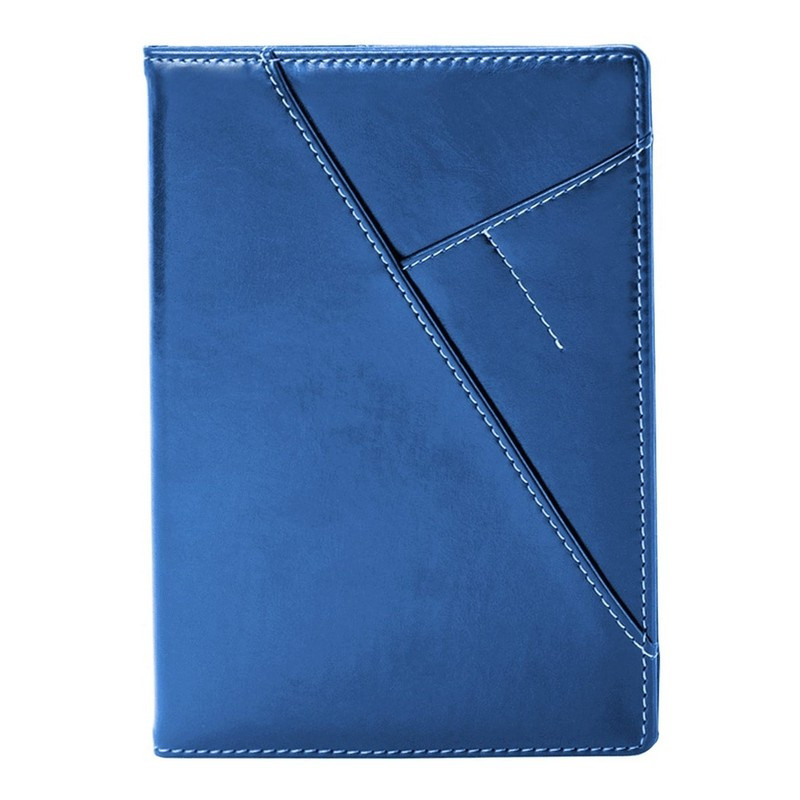 Ежедневник недатированный синий, тв пер, 140х200, 160л, Portland AZ055/blue
