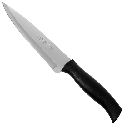 "Tramontina Athus" Нож кухонный 17,5см, пластмассовая ручка, широкое лезвие (Бразилия)