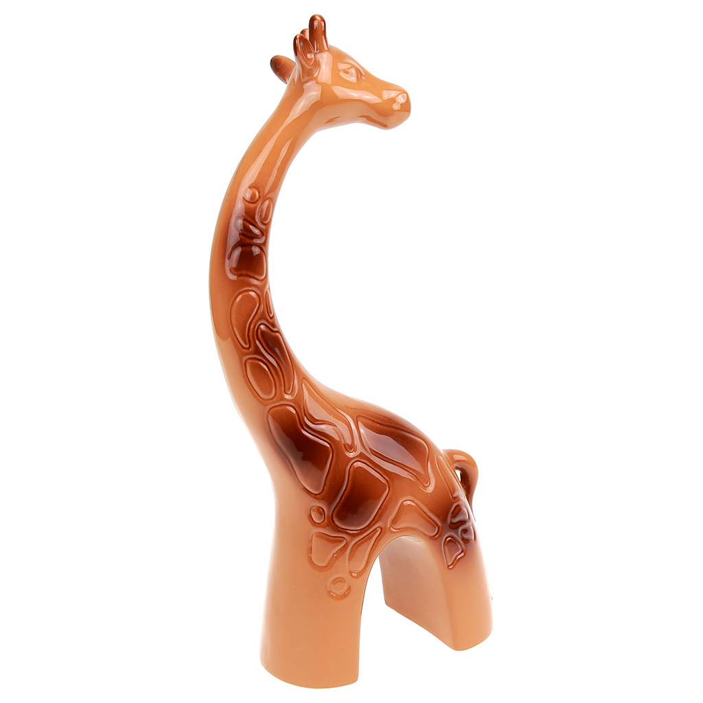 Сувенир керамический "Модерн. Жираф", бежево-коричневый (Россия)