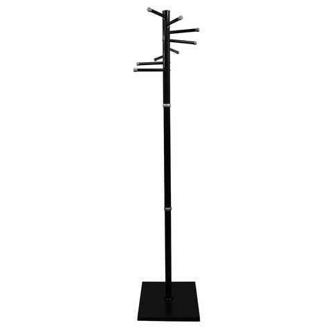 Вешалка-стойка Мажор-3, 1,75 м, основание 37х37 см, 8 крючков, металл, черная