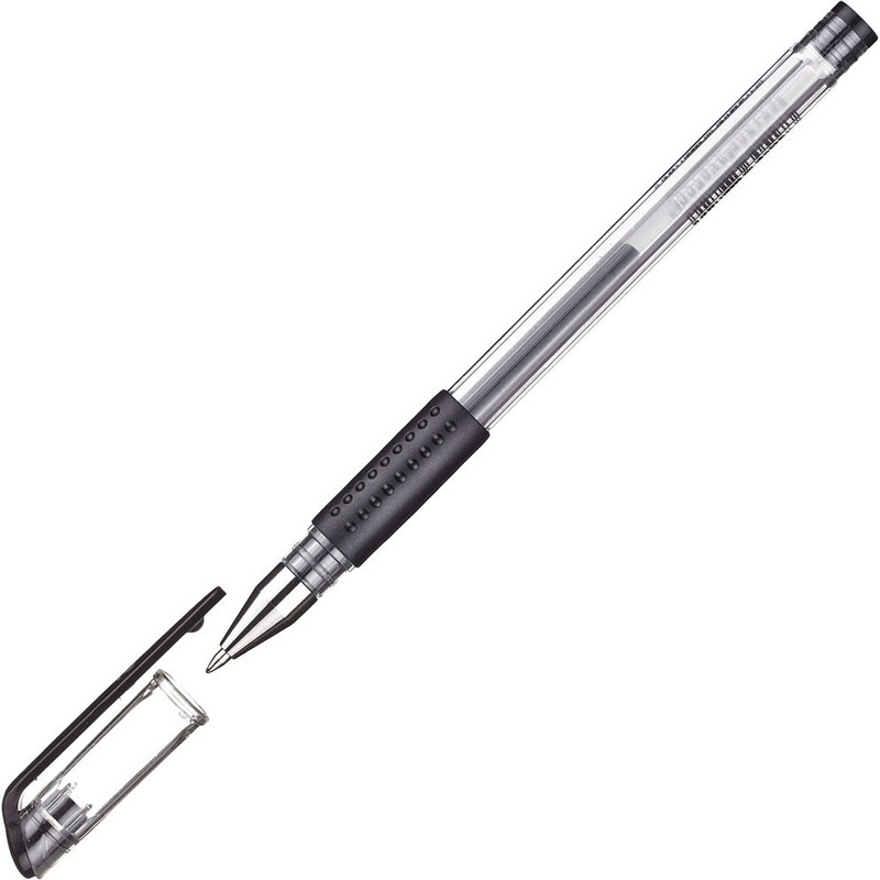 Ручка гелевая Attache Gelios-010 черный стерж, 0,5мм