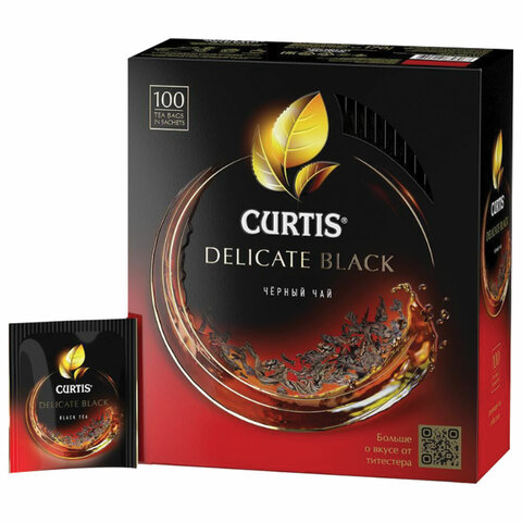 Чай CURTIS Delicate Black черный мелкий лист 100 пакетиков