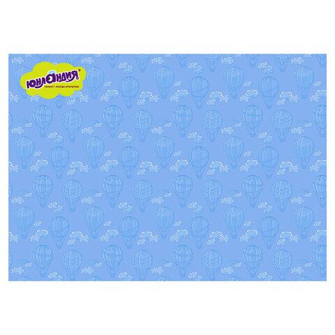 Клеёнка настольная для занятий творчеством ЮНЛАНДИЯ, ВОЗДУШНЫЙ ШАР, 50х70 см, ПВХ