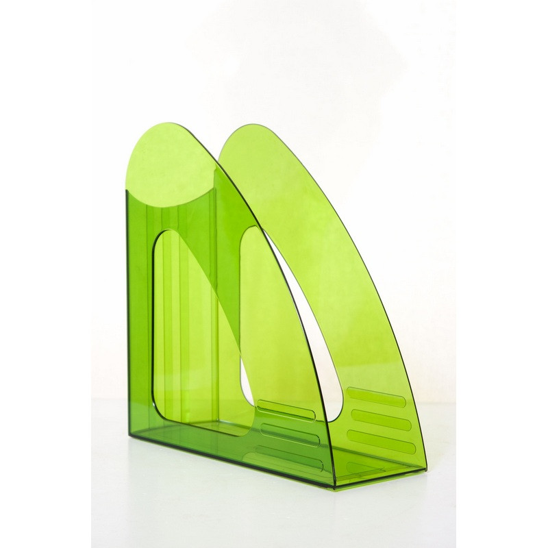 Вертикальный накопитель Attache 90мм прозрачный зеленый