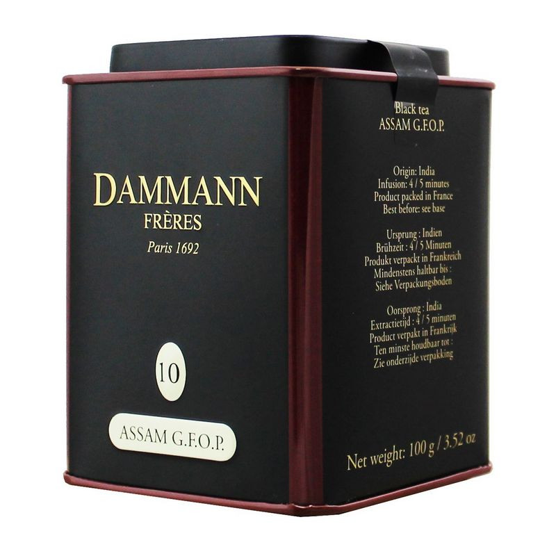 Чай Dammann Assam GFOP листовой черн., 100г ж/б  6755