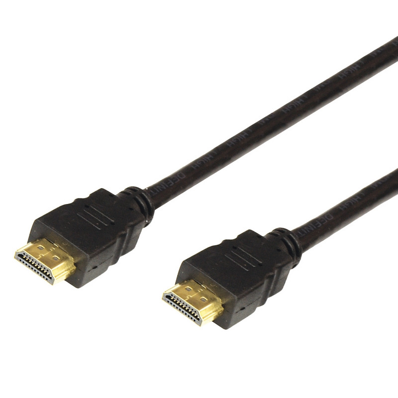 Кабель HDMI - HDMI, М/М, 2 м, v1.4, фер, поз.р, Rexant, чер, 17-6204