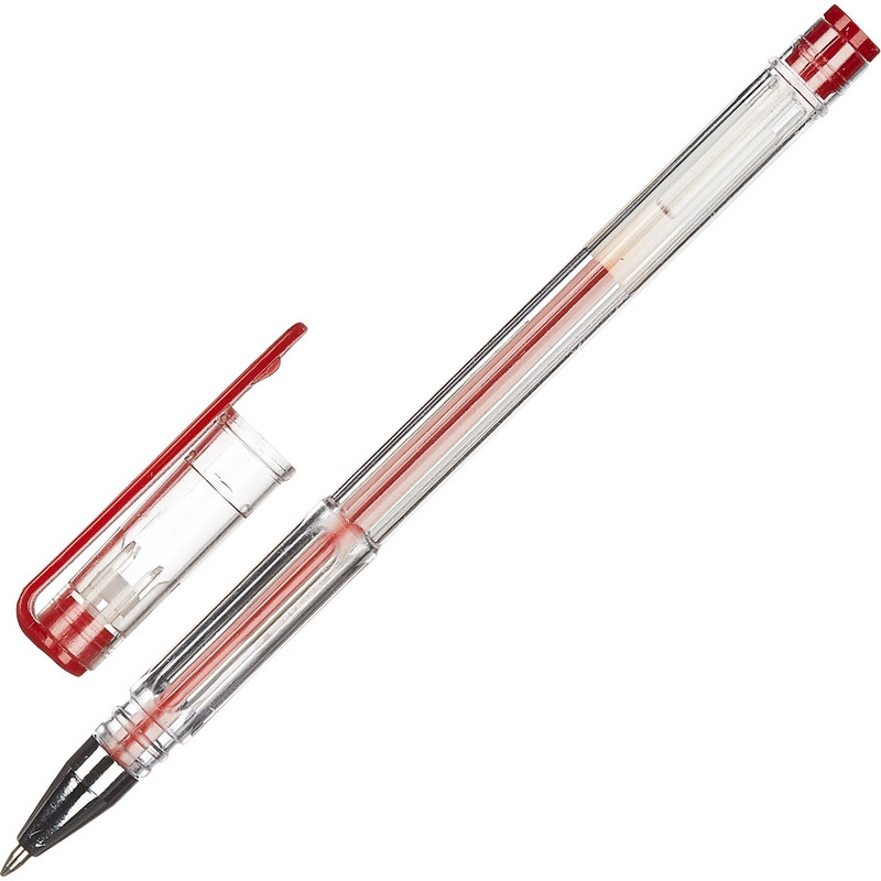 Ручка гелевая Attache красный стерж., 0,5мм, без манж.